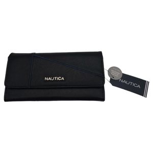 Nautica NWT Money Manager Wallet/Clutch in Deep Sea Dive RFID Protection